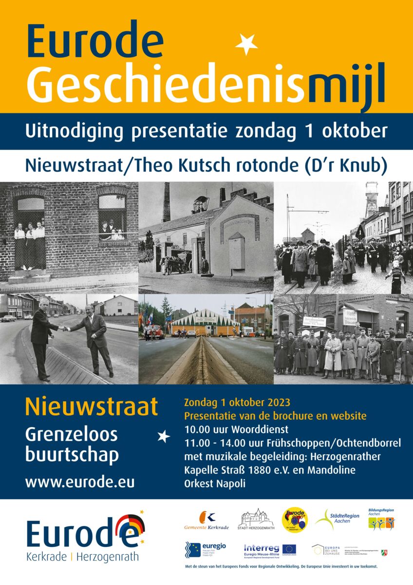 Eurode - A4 flyer Geschiedenismijl NL